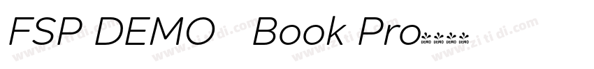 FSP DEMO   Book Pro字体转换